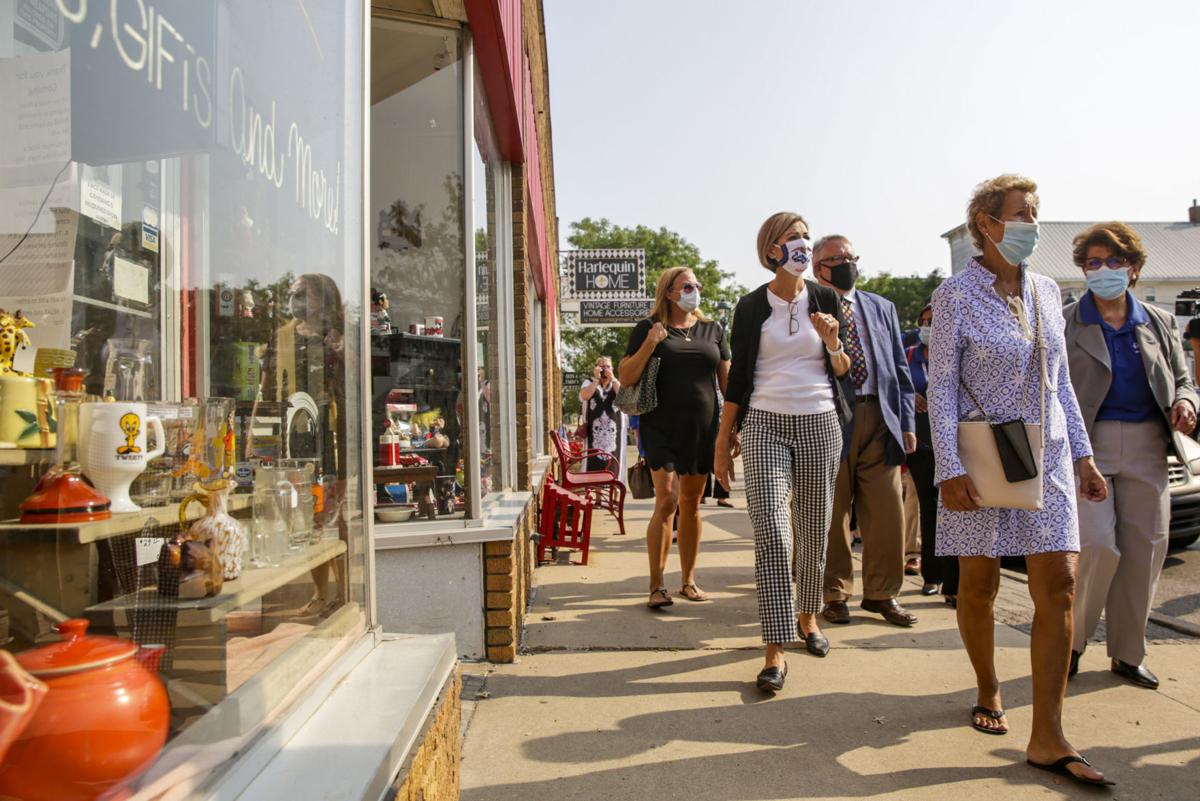 Tour of damaged Czech Village highlights aid after derecho