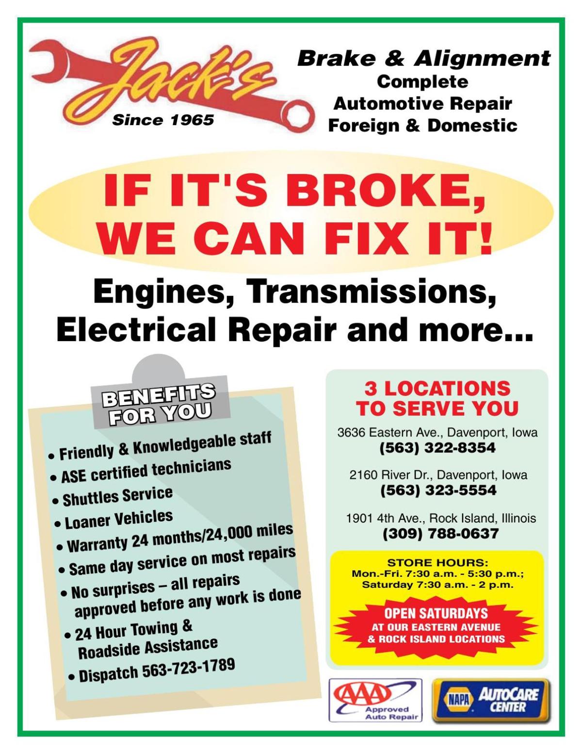 If It's Broke We Can Fix It