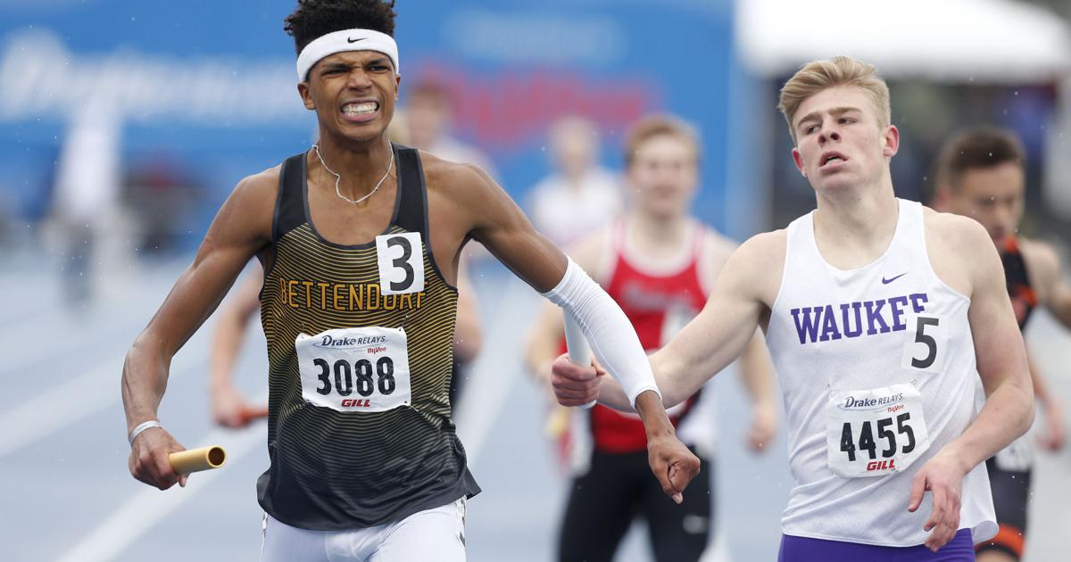 Bulldogs shock Drake Relays field with school's first 1,600 relay title