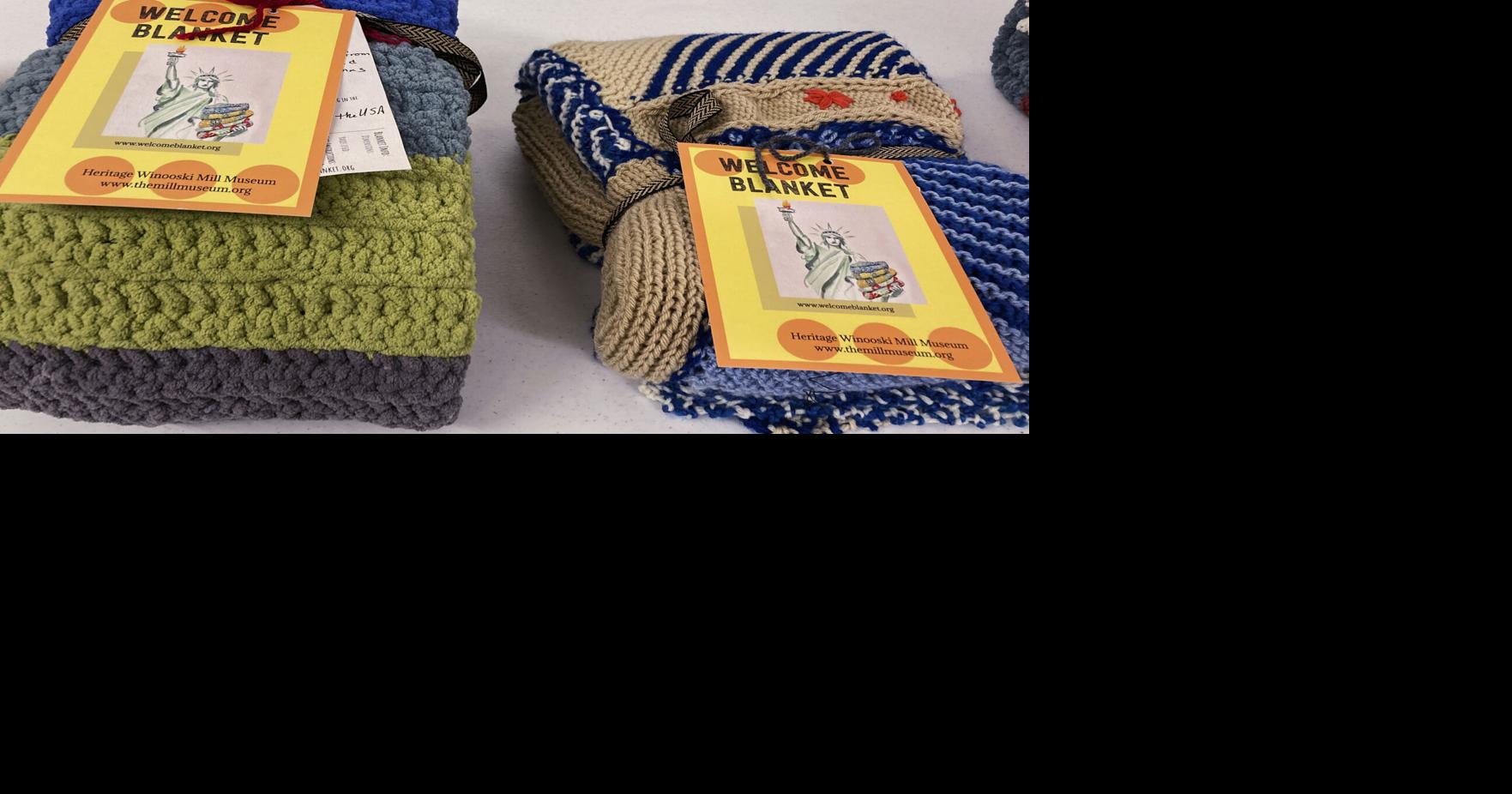 Handmade blankets refugees, immigrants to US