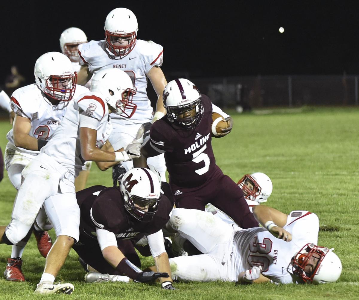 Moline Rally Comes Up Short In 28 14 Loss High School Football