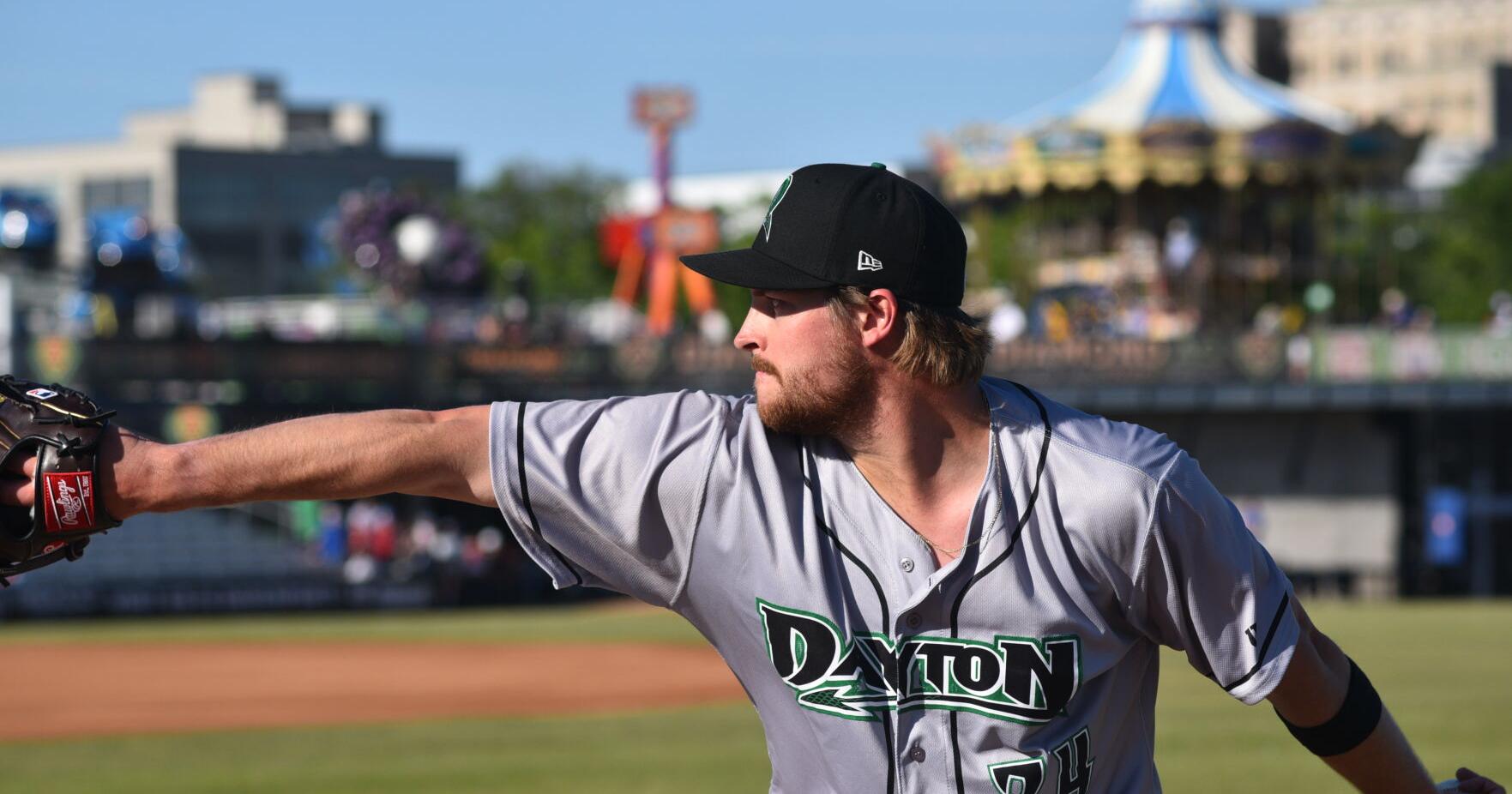 PHOTOS: TJ Sikkema of DeWitt pitches for Dayton vs. Quad Cities River Bandits (May 25, 2024) - Vimarsana News