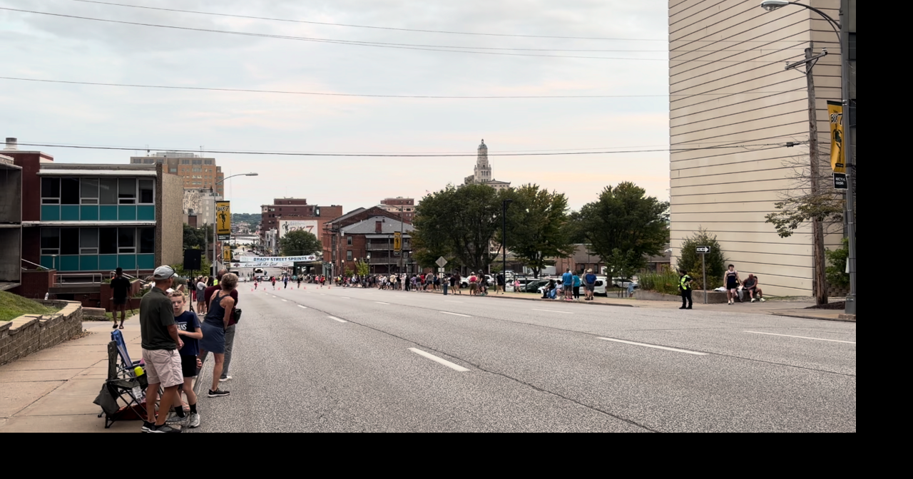 Sponsors of the Quad-City Times Bix 7 race up Brady Street Hill