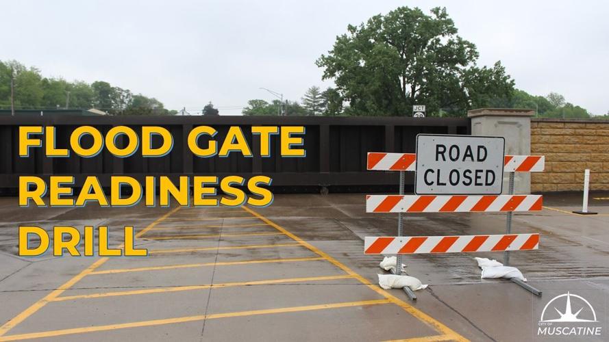 Muscatine to conduct full floodgate deployment drill Wednesday