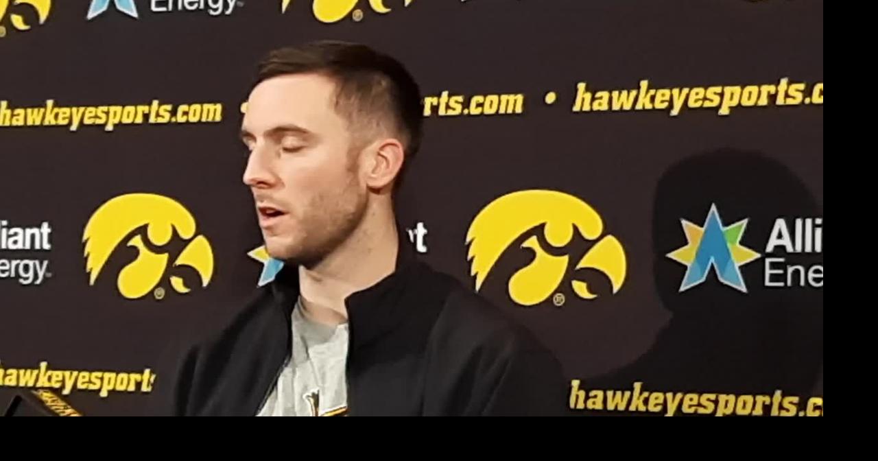Hawkeye G Connor McCaffery on bringing an edge off the bench following ...