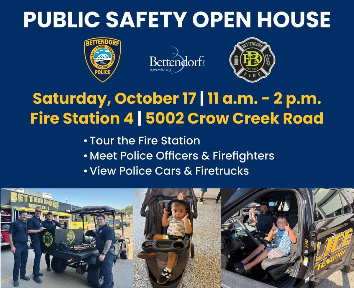 Bettendorf Police and Fire Departments Host 2nd Annual Public Safety Open House on Saturday, October 17