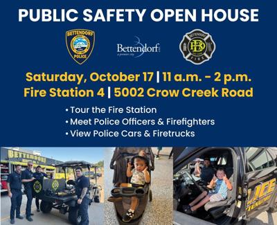 Bettendorf Police and Fire Departments Host 2nd Annual Public Safety Open House on Saturday, October 17
