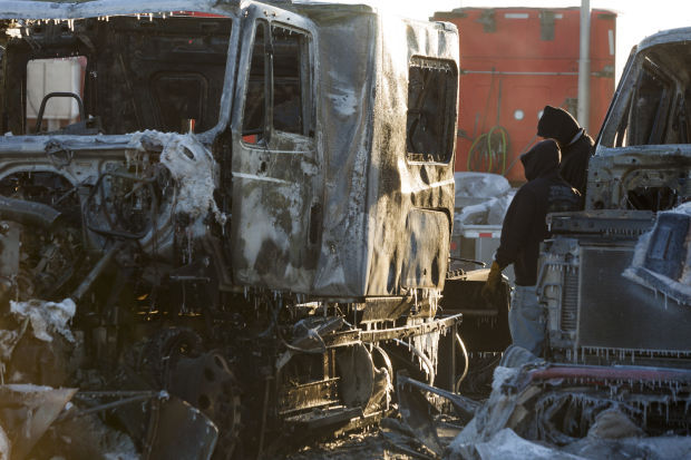 Tennant Truck Lines fire