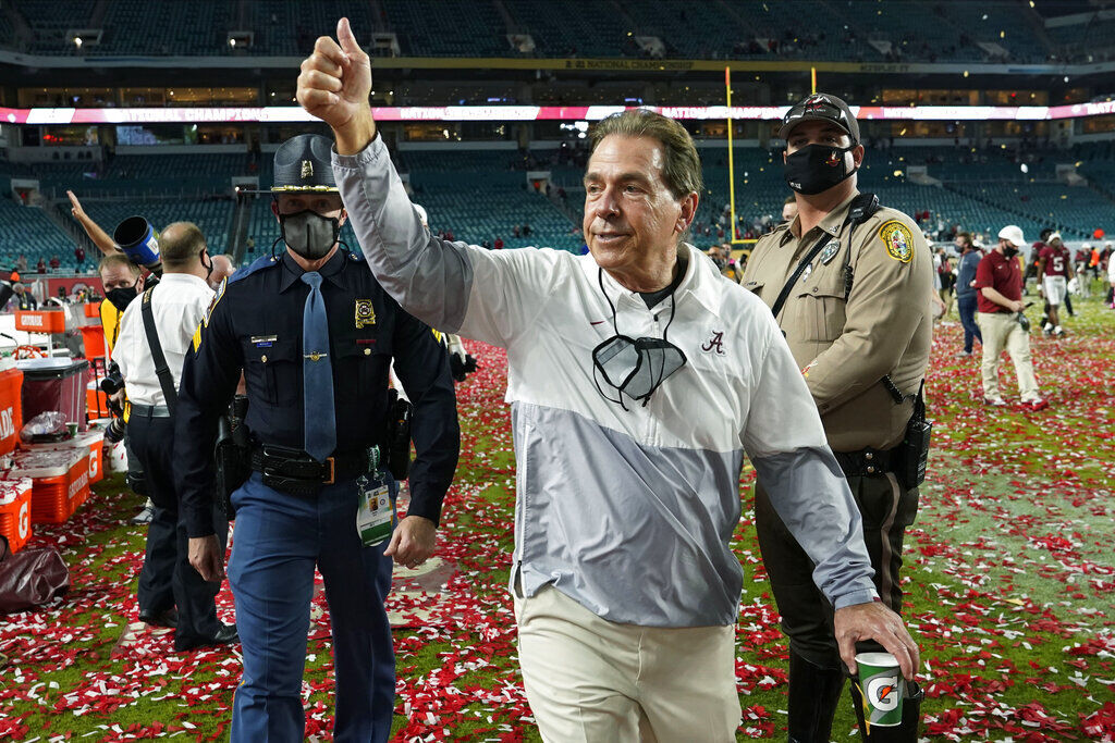 Alabama Saban Contract Football