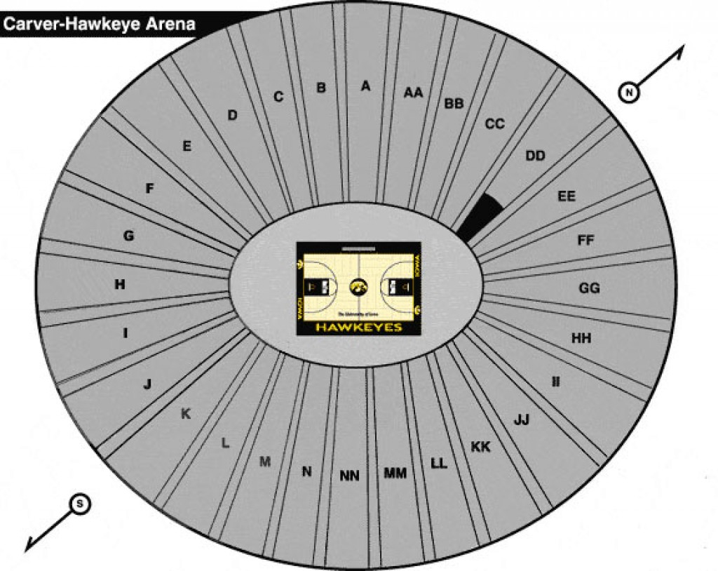 Iowa Hawkeye Football Seating Chart