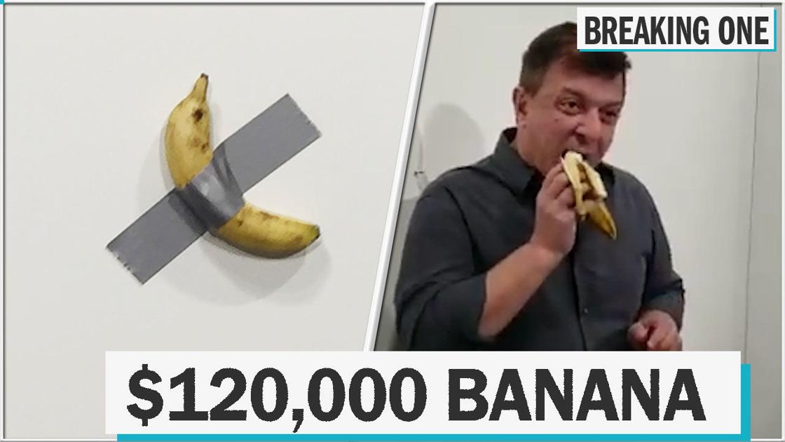 This man ate a 120,000 banana in a Miami art gallery Fun and
