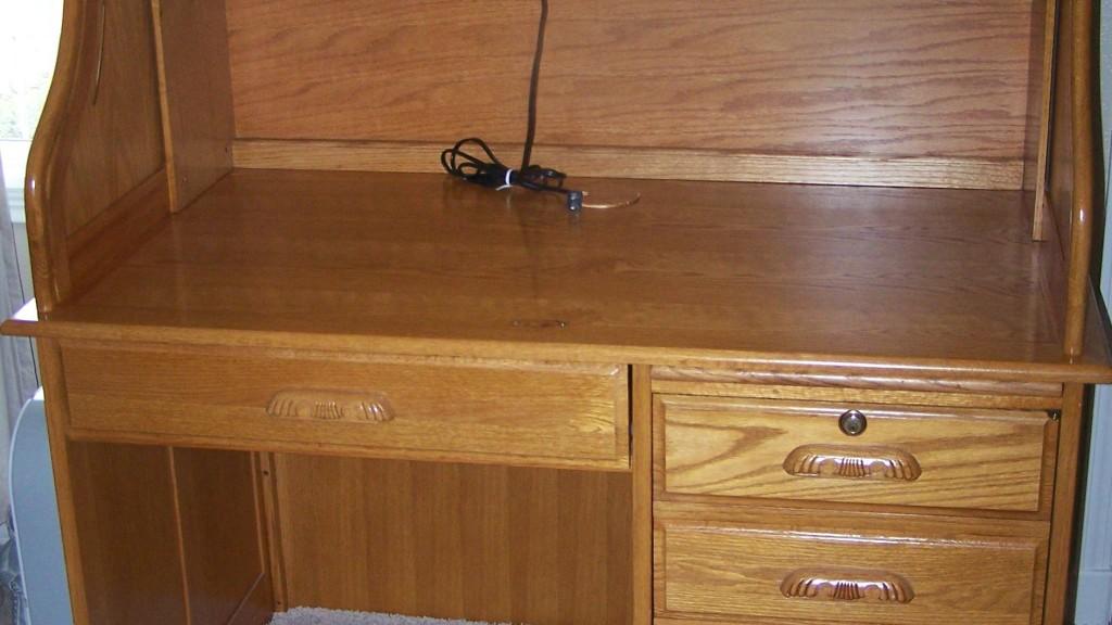 Oak Express Roll Top Desk Computer Plans Oak Express Light Roll Top Computer Desk 48 X 29