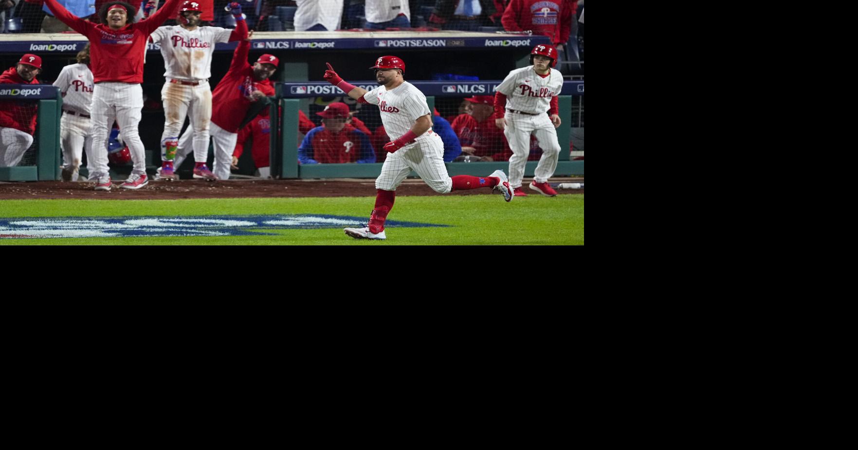 Kyle Schwarber put a baseball into orbit in Game 1 of the NLCS