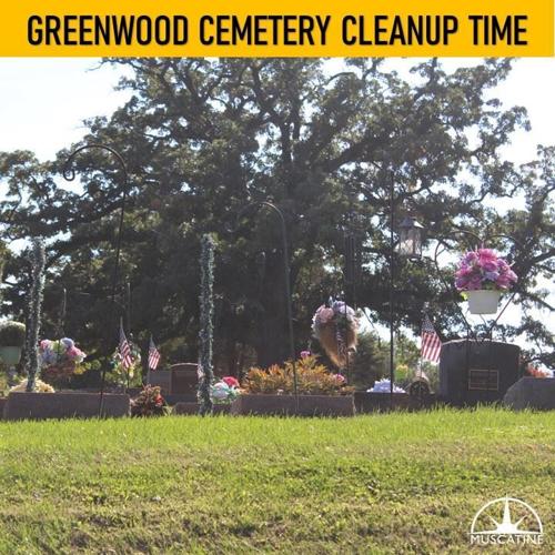 Fall cleanup underway at Greenwood Cemetery