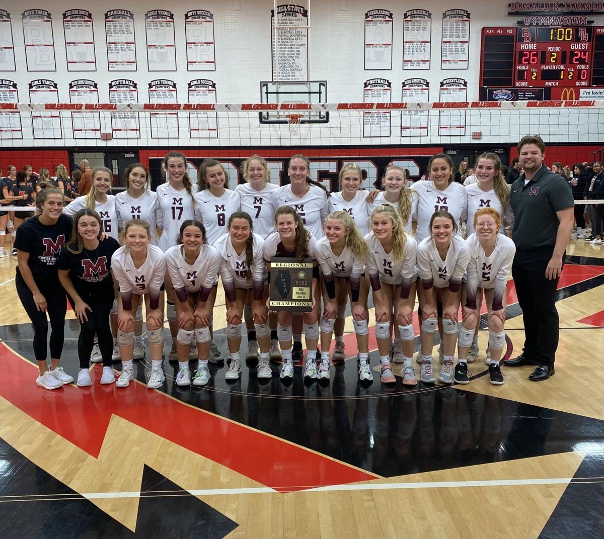 Moline volleyball sneaks past Minooka for regional title