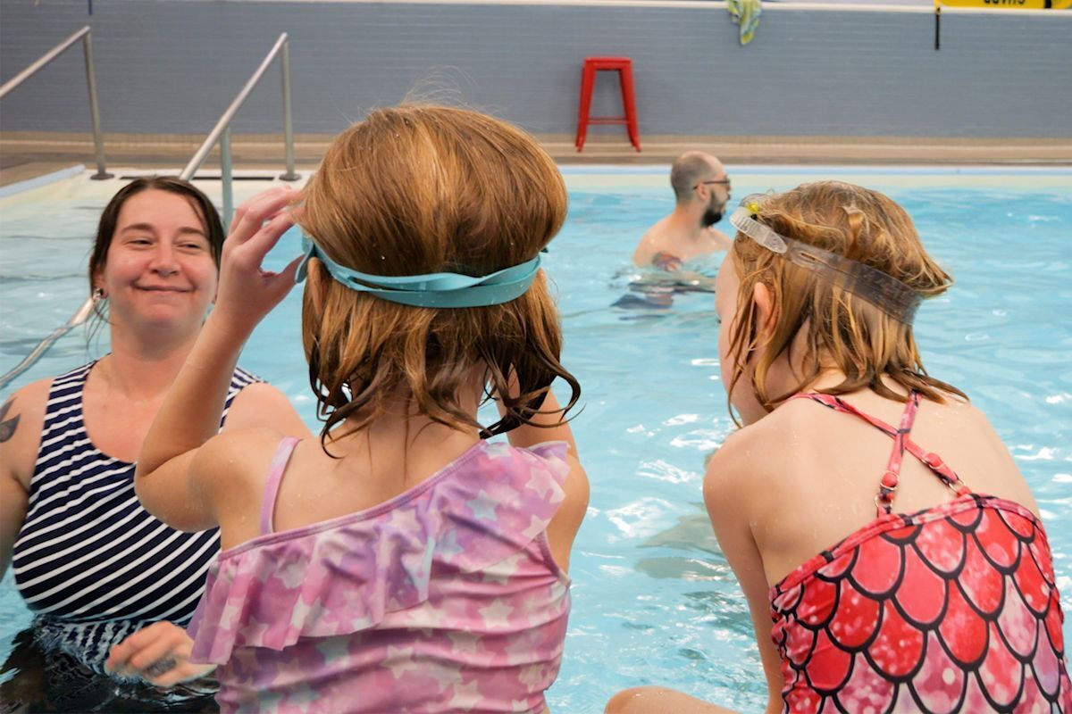 Watch: Lapham’s Youngest Students Make Waves and Learn to Swim