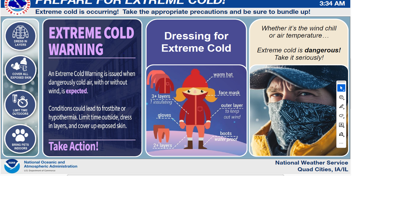 Quad-Cities cold weather resources, warming centers open
