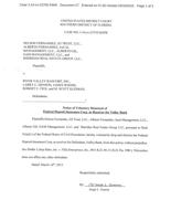 Nelson Fernandez, et al., v. River Valley Bancorp, Inc., et al., notice of voluntary dismissal of Federal Deposit Insurance Corp. as receiver for Valley Bank.pdf