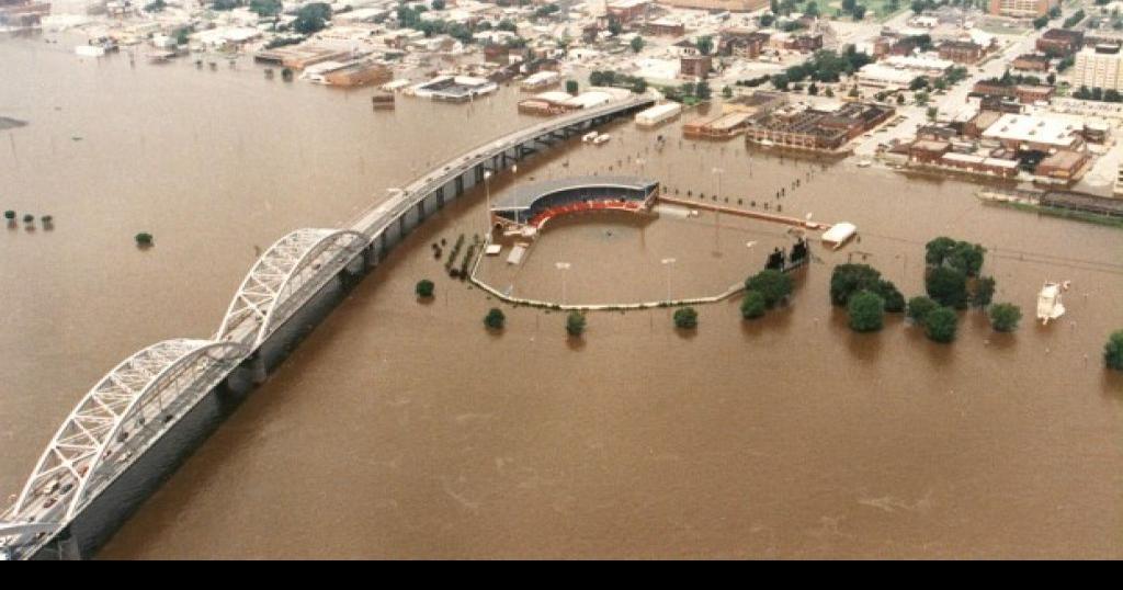 Record flood years vary by site