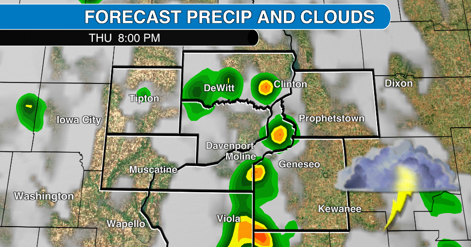 Rain chance on the rise for the Quad Cities