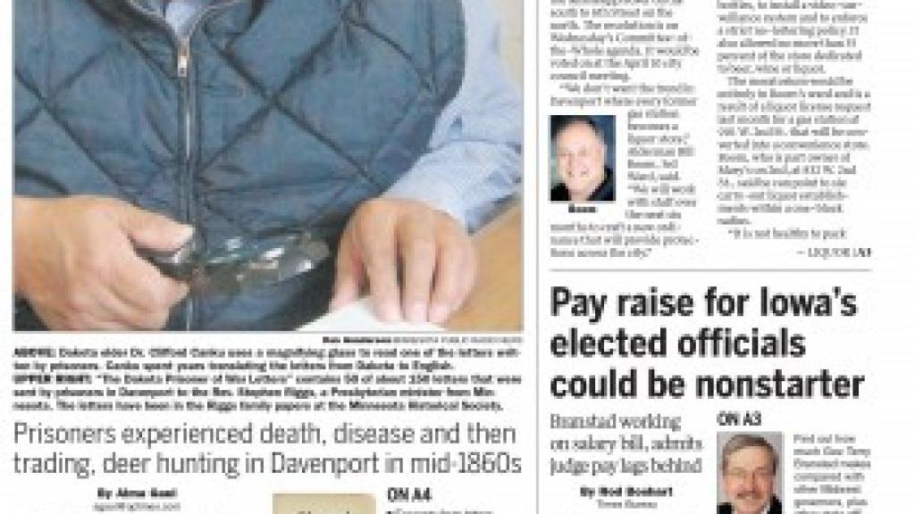 QuadCity Times front pages