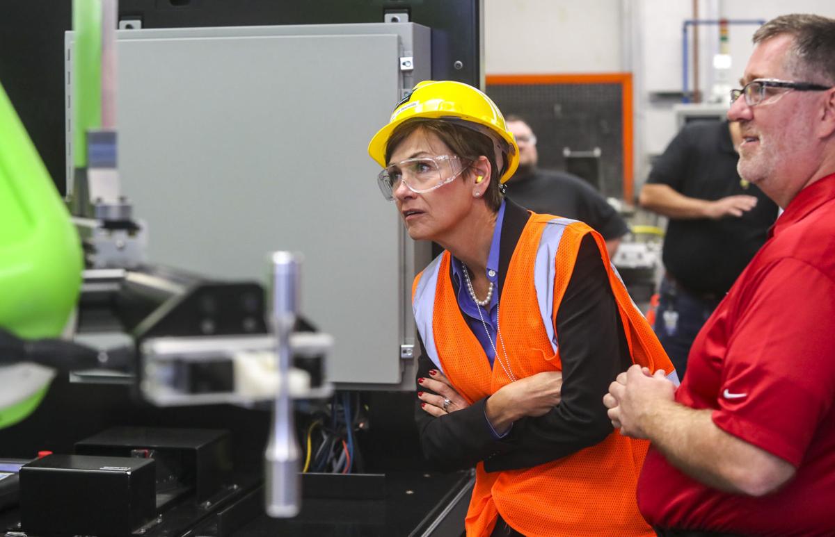 Gov. Reynolds tours Arconic, talks filling jobs at Future Ready Iowa