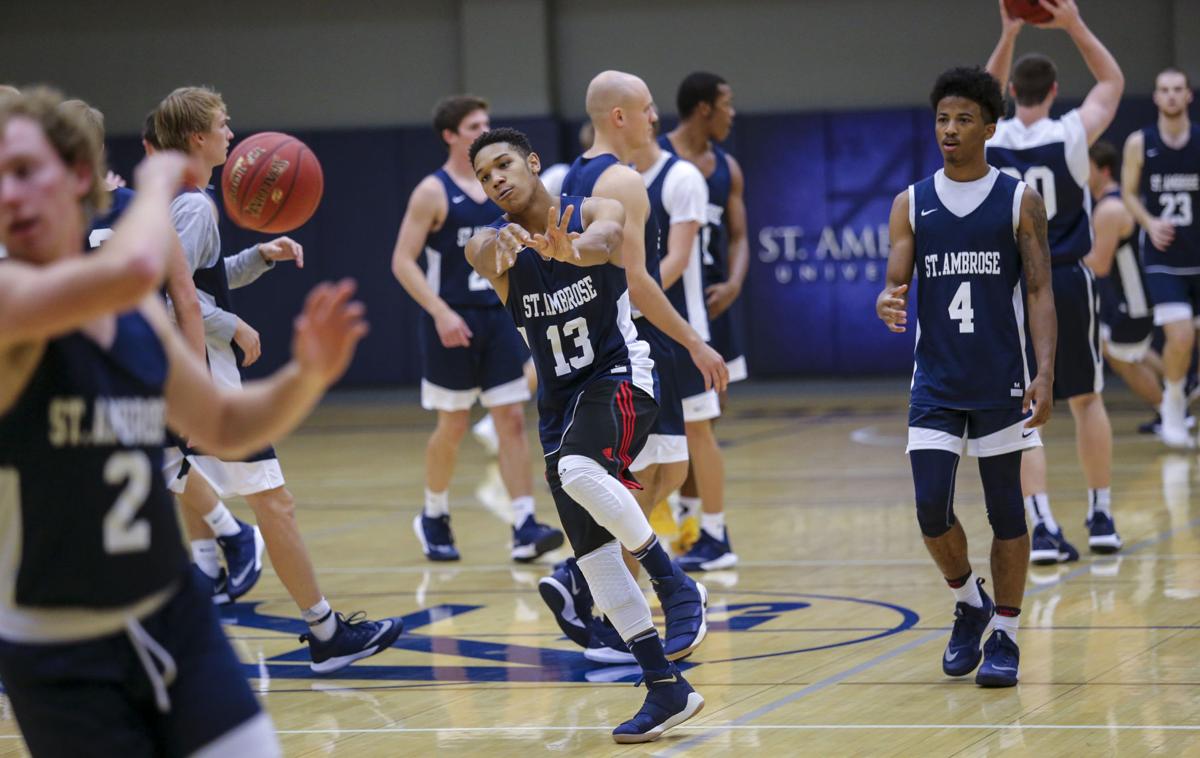 Photos St Ambrose Basketball Media Day College Basketball