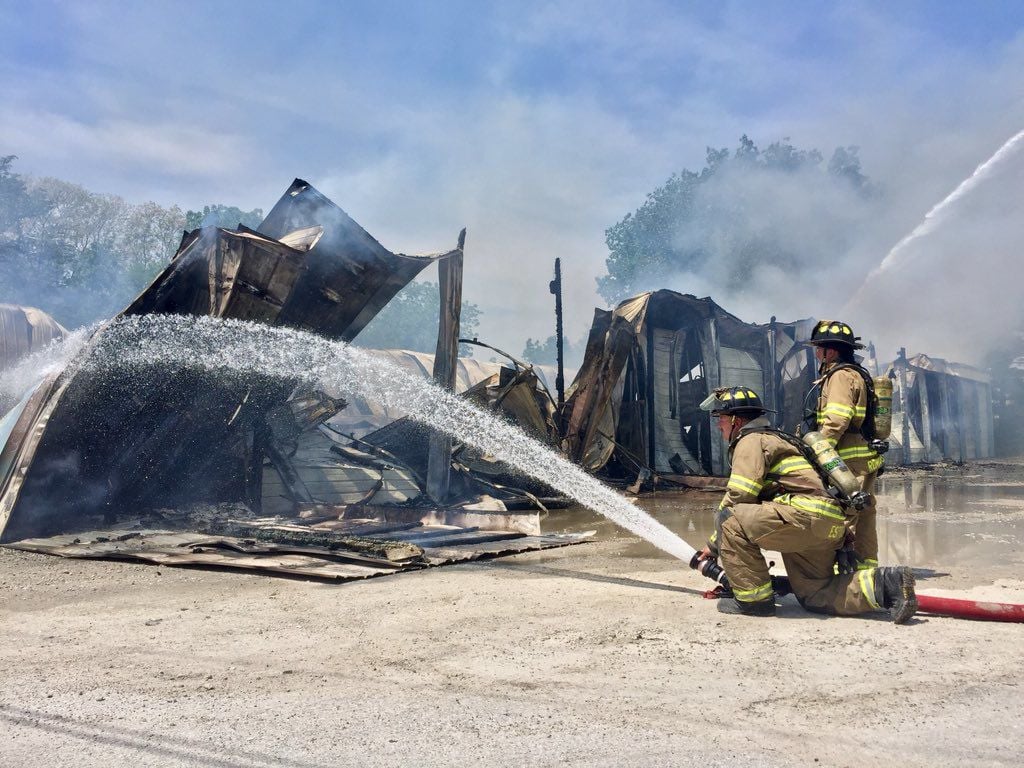 'I Can't Imagine What Exploded': Firefighters Battle Storage-unit Fire ...