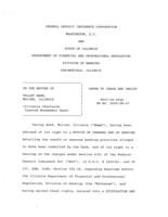 FDIC and the State of Illinois Department of Financial and Professional Regulation Division of Banking, order to cease and desist in the matter of Valley Bank, Moline, 2009.pdf