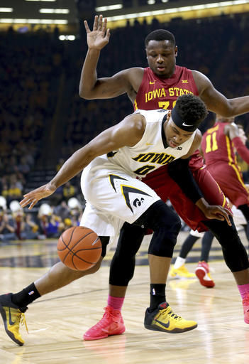 Peter Jok scores 23, Iowa upsets No. 25 Iowa State 78-64