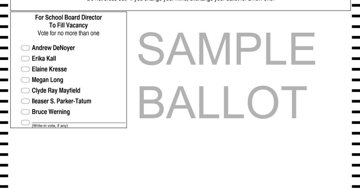 Sample Voting Ballot Template