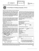 Annual report by River Valley Bancorp to the Federal Reserve, dated March 31, 2014
