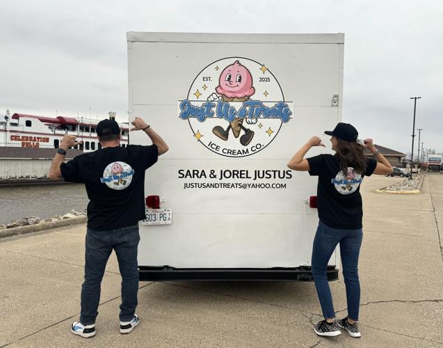 Just Us & Treats food trailer