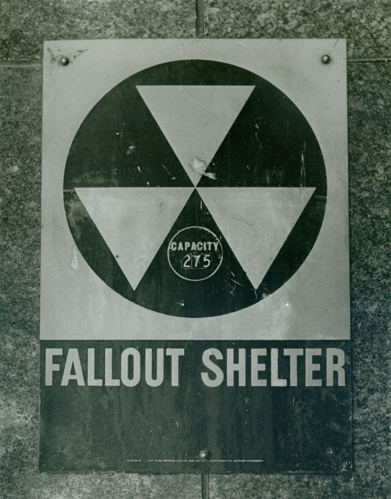 history of fallout shelter signs