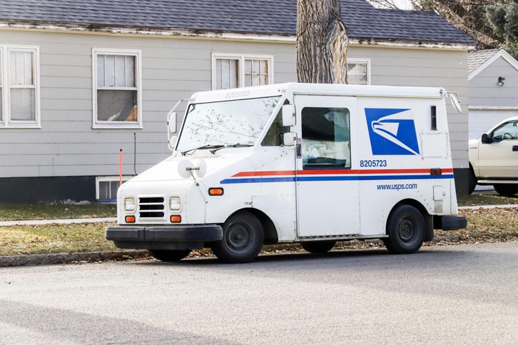 Glendive United States Postal Service office busy with holiday