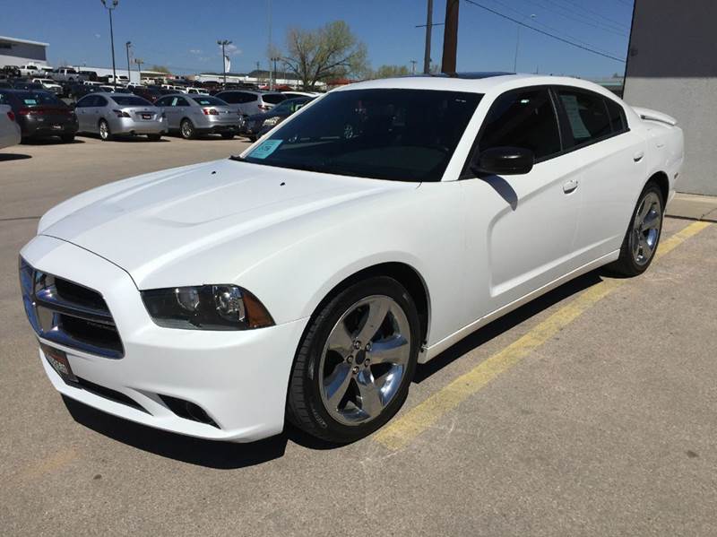 white dodge charger