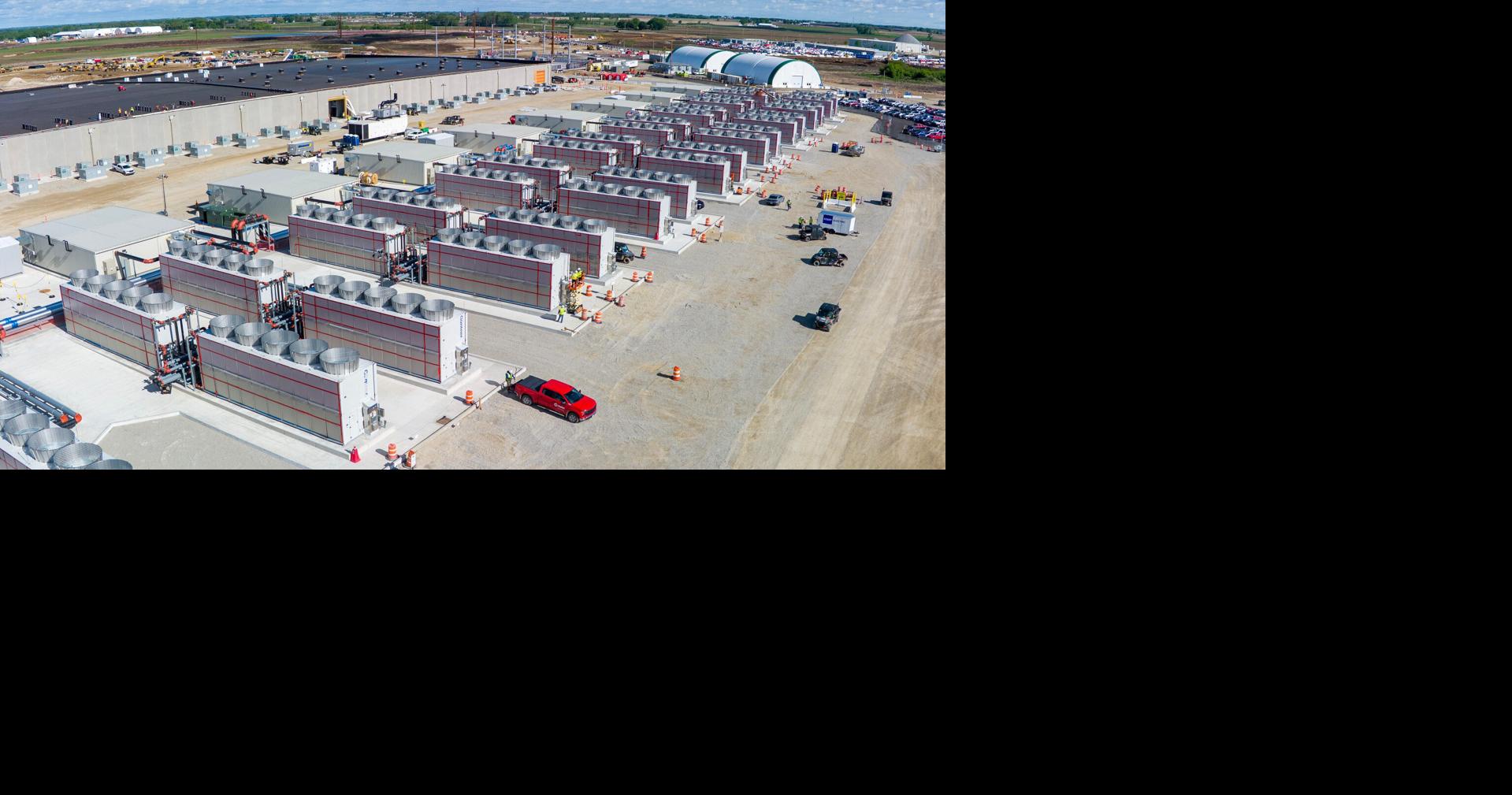 Construction continues on a $1 billion, 520-acre data center Wednesday, May 20, 2026 in Beaver Dam, Wisconsin. It is being built for Meta, the trillion-dollar company that owns Facebook and Instagram. It's one of seven major data center projects pending in