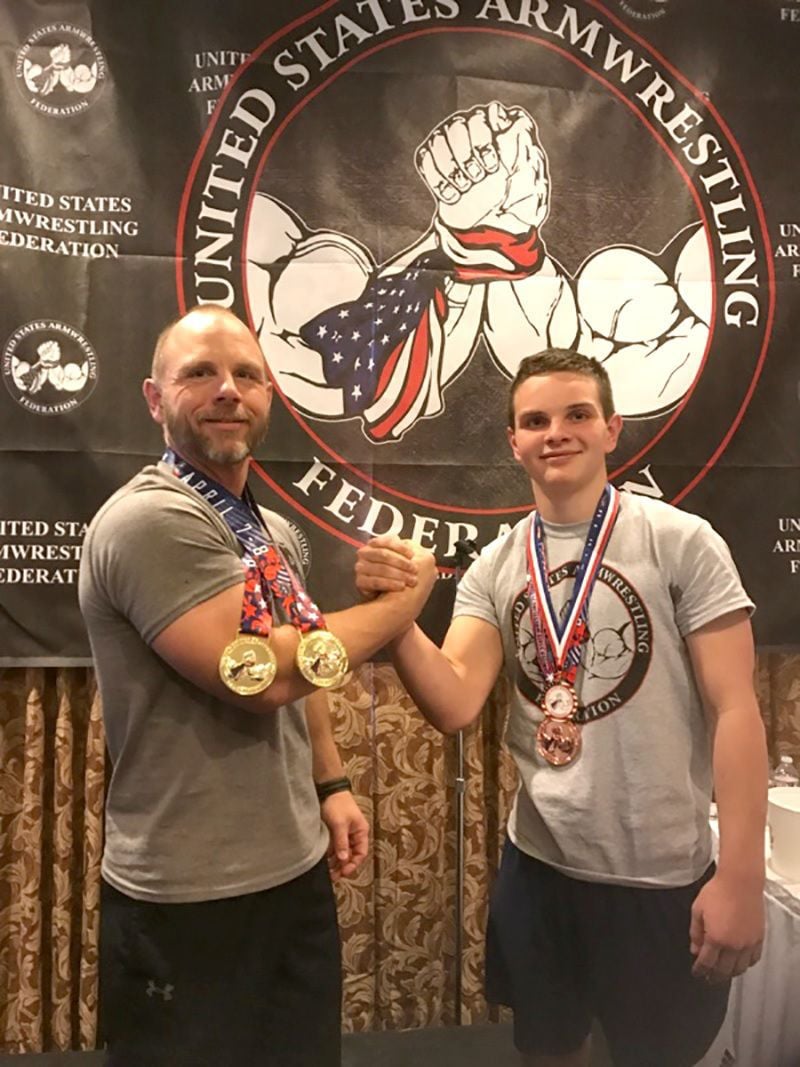 Father and son in arms: Hot Springs men win national arm wrestling ...