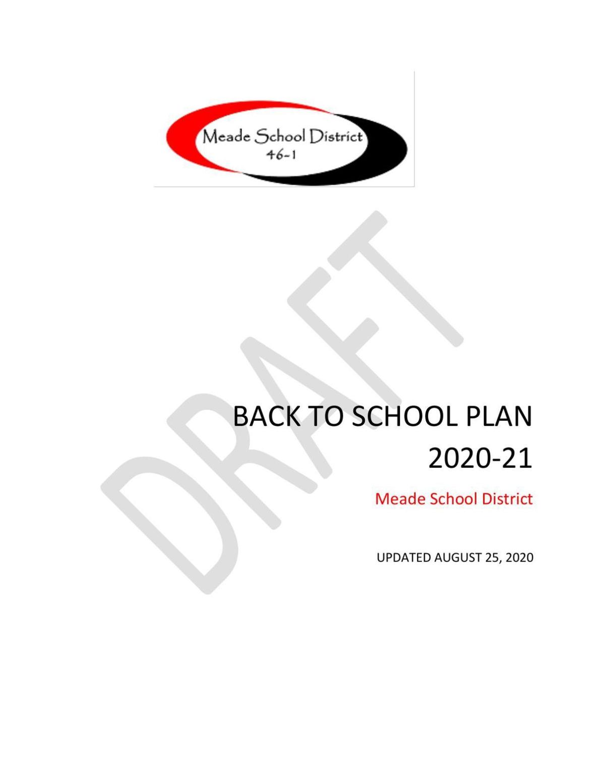Meade School District's Back to School Plan