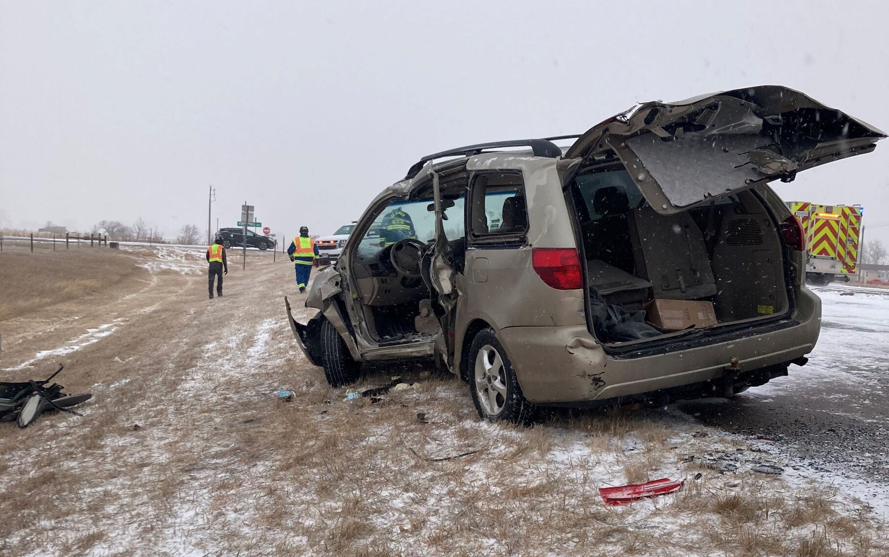 Road Conditions Deteriorate As Winter Storm Arrives