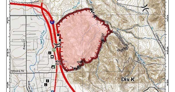 Lookout Fire at 443 acres; no containment declared