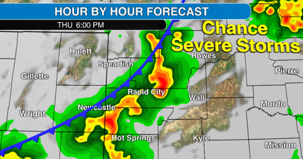 Severe storms possible in the Rapid City area Thursday. Get all the details here