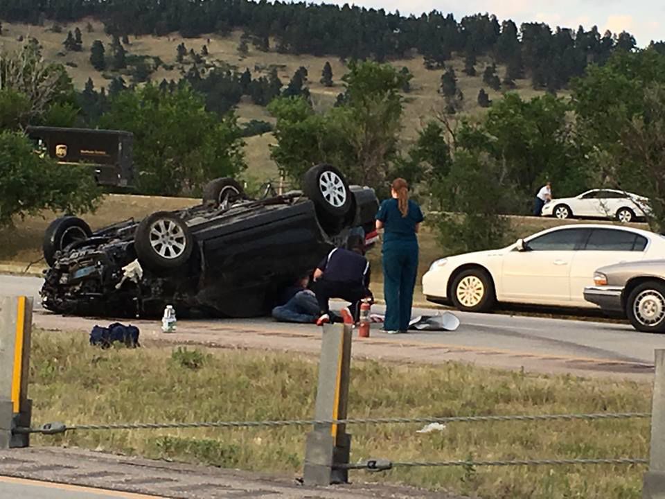 Sturgis woman injured in rollover