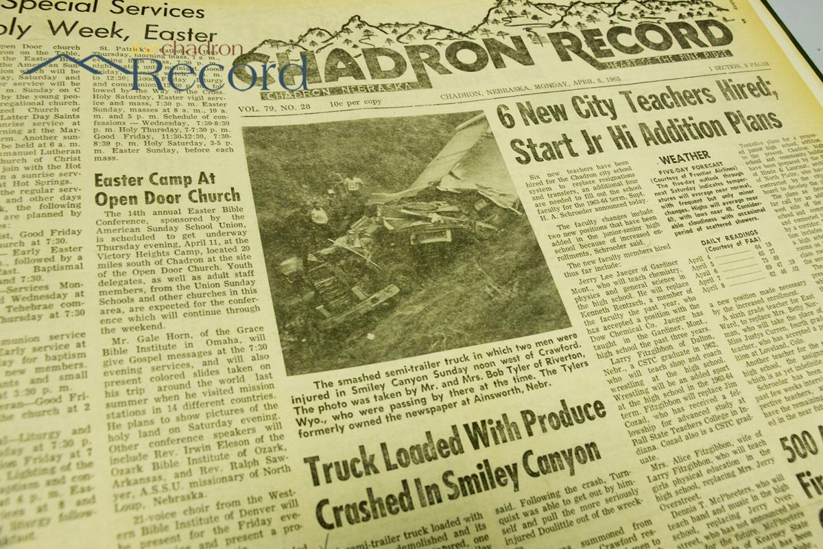 From the Archives April 8th, 1963 The Chadron Record Chadron