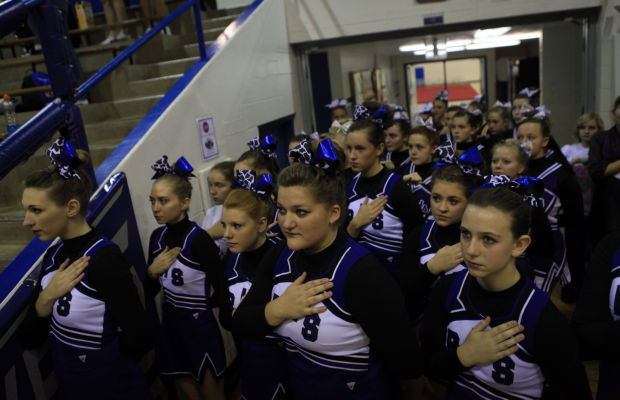 Cheerleaders jump at the chance to compete at state meet