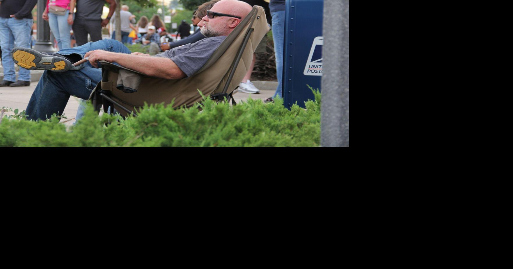Man in a lawn chair