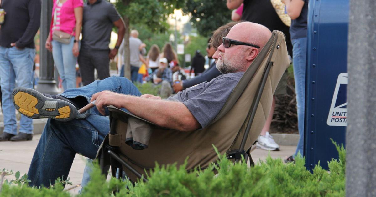 Man in a lawn chair