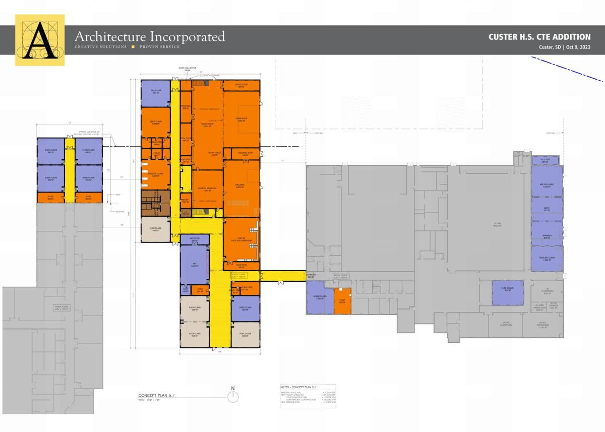 Custer School Expansion - Option 5.1