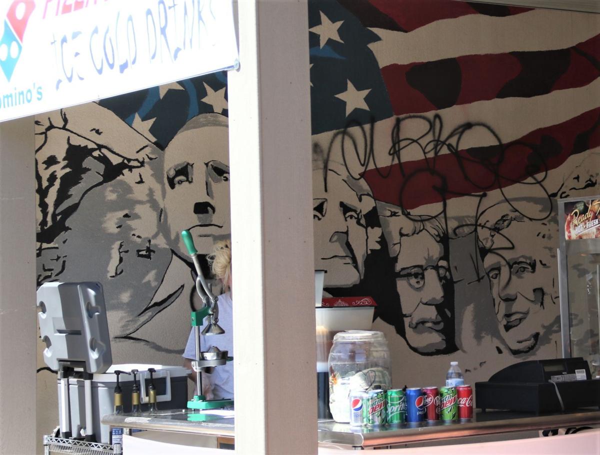 Graffiti at Domino's