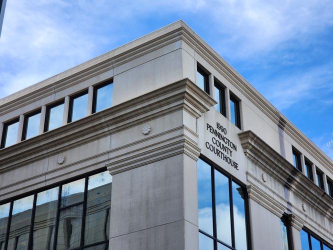 Ground shot of courthouse